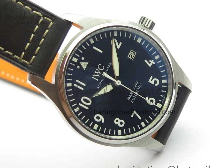 MIROTIME 0513 MARK XVIII Le Petit Prince IW327004 SS FKF 1:1 Best Edition Blue Dial On Brown Leather Strap Trendsetting 7117